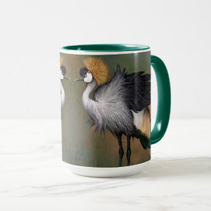 Grey Crowned Crane Coffee Mug