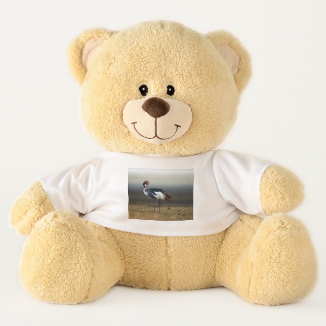 Grey Crowned Crane Toy Animal (Front)