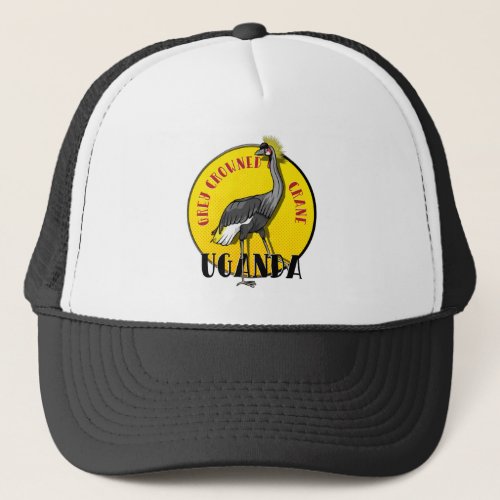 Grey crowned crane UGANDA Trucker Hat