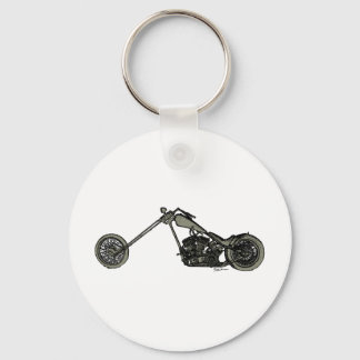 Grey Custom Motorcycle Keychain