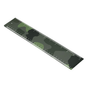 Grey dark green camouflage no.14 print ruler