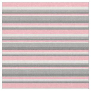 Grey, Dark Grey, Mint Cream & Light Pink Colored Fabric