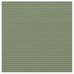 [ Thumbnail: Grey & Dark Olive Green Pattern Fabric ]