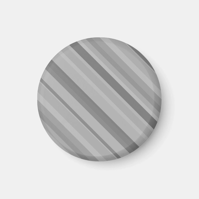 Grey diagonal stripes magnet (Front)