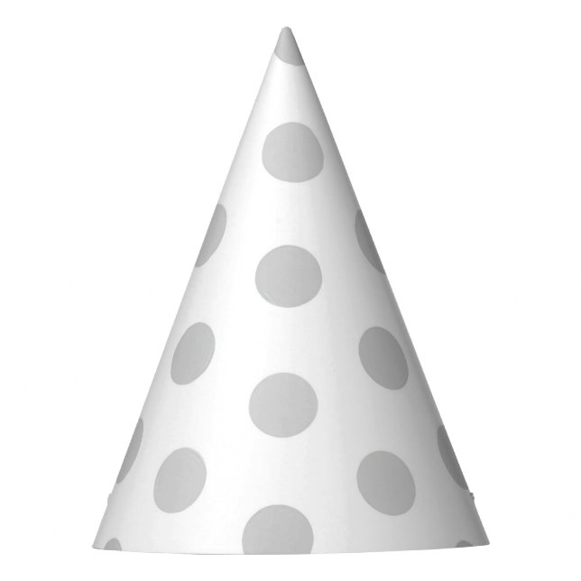 Grey Dots Party Hat (Front)