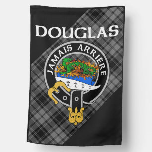 Grey Douglas Salamander in Flames Badge Flag