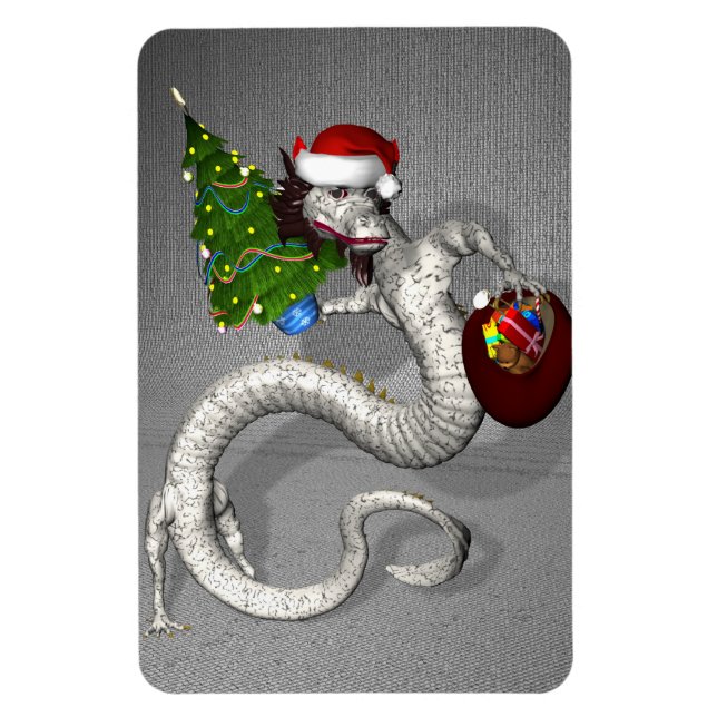 Grey Dragon Magnet (Vertical)