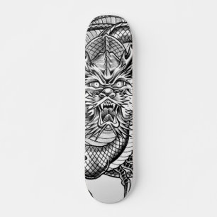 grey dragon skateboard deck