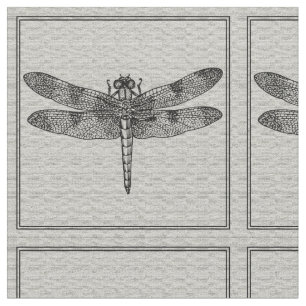 Grey Dragonfly Fabric
