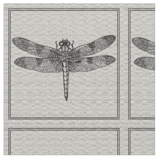 Grey Dragonfly Fabric