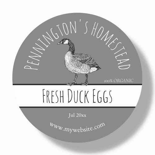 Grey  Duck Egg Labels