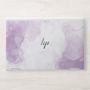 Grey Elegant Marble Purple Seamless Texture HP Laptop Skin