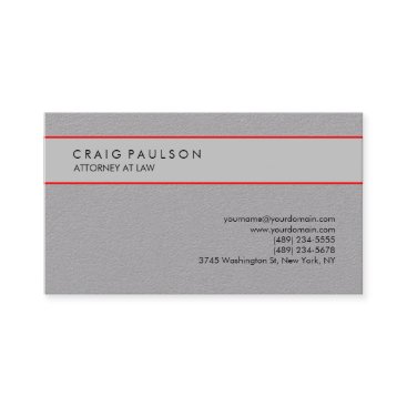 Grey Elegant Plain Professional Minimalist Business Card Grey Elegant Plain Professional Minimalist Business Card