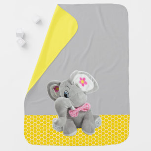 Grey Elephant Baby Blanket