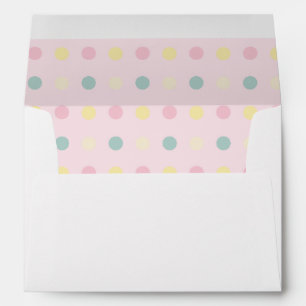 Grey Elephant Balloon Pink Polka Dots Envelope