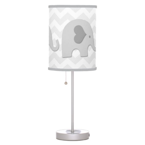 Grey Elephant Nursery Lamp Zazzle