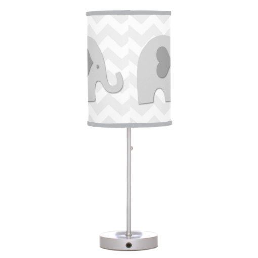 Grey Elephant Nursery Lamp Zazzle