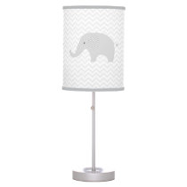 Grey Elephant Table Lamp