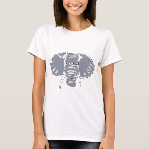 Grey Elephant womens long sleeve t_shirt