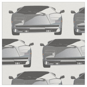 Grey Exotic Car Fabric