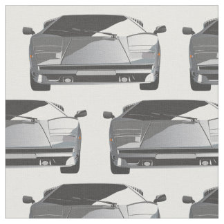 Grey Exotic Car Fabric