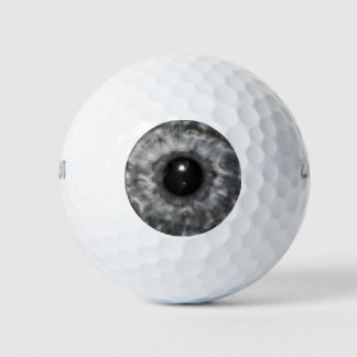 Grey Eyeball Golf Balls