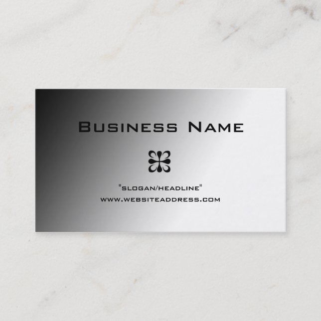 Grey Fade Design1 Business Cards (Front)