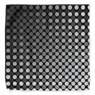 Grey Fade Polka Dot Hair Band Bandana