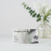 Grey fashion business card (Standing Front)