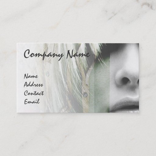 Customizable Grey fashion business card