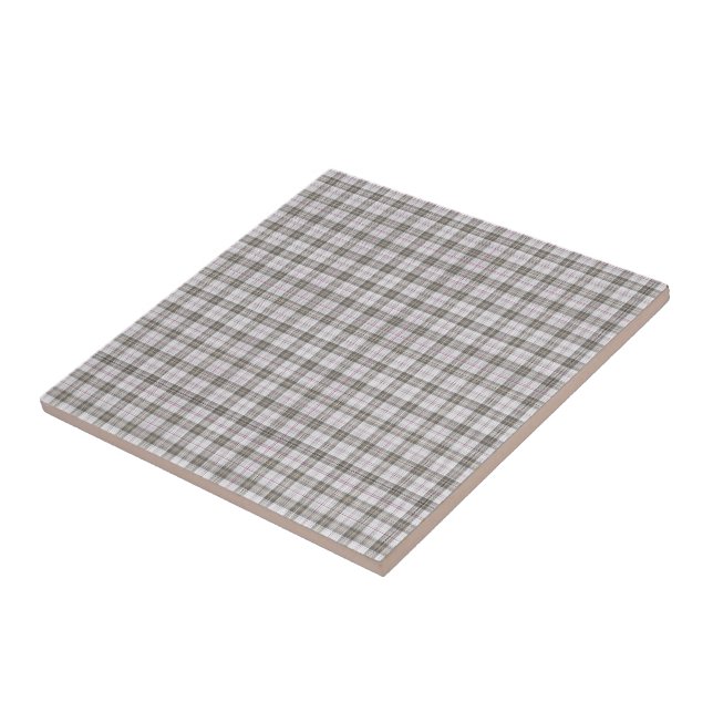 Grey fashion tartan ceramic tile (Side)