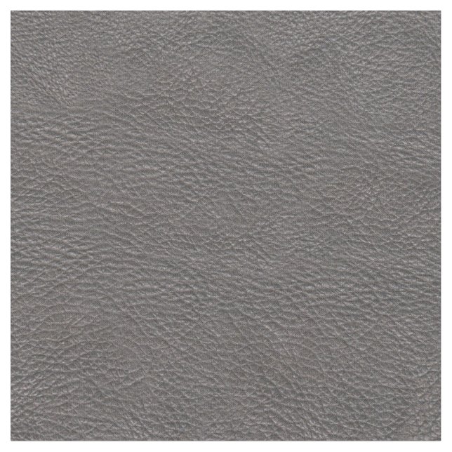 Grey Faux Leather Fabric (Close Up)