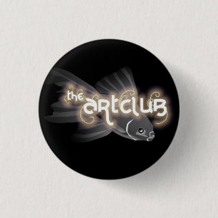 Grey Fish Button