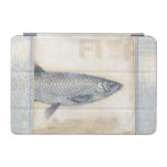 Grey Fish on Beige Background iPad Mini Cover