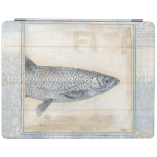 Grey Fish on Beige Background iPad Smart Cover