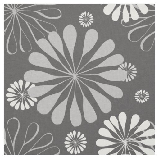 grey floral fabric