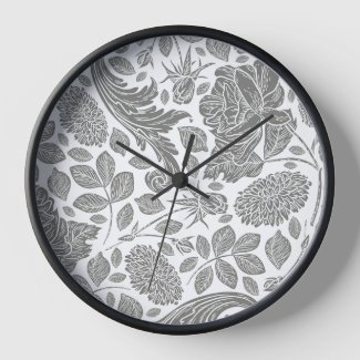 Grey flower pattern