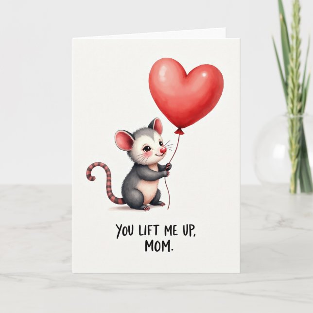 Grey Fur Moms Day Art Card (Front)