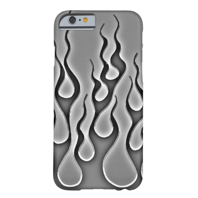 Grey Ghost Flames Phone Case (Back)