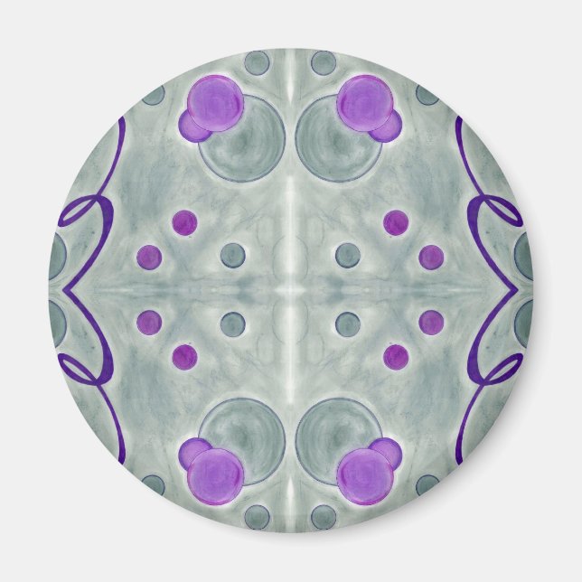Grey Globes Blanket Magnet (Front)