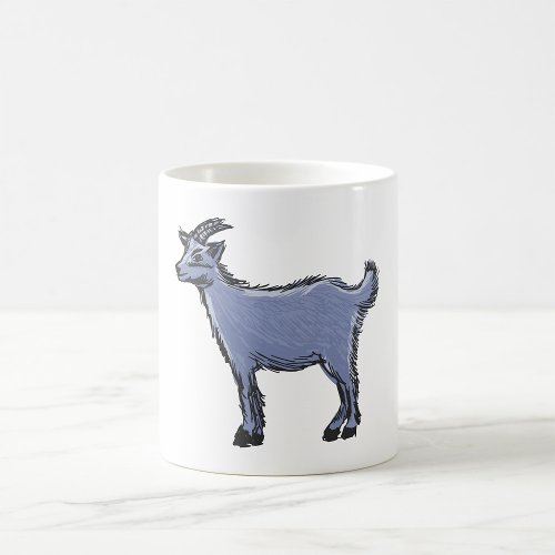 Grey Goat Sketch Coffee Mug