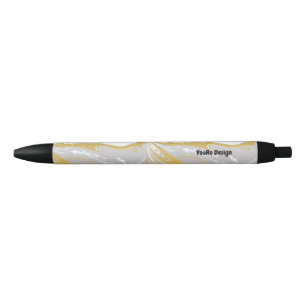Grey gold Marble monogrammed Pen