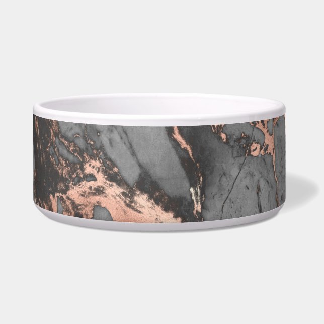Grey gold rose marble modern design bowl (Front)