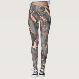 Gold Marbled Top + Legging Set