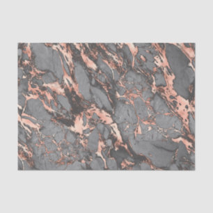 Grey gold rose marble modern design tissue paper