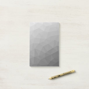 Grey Gradient Geometric Mesh Pattern Post-it Notes