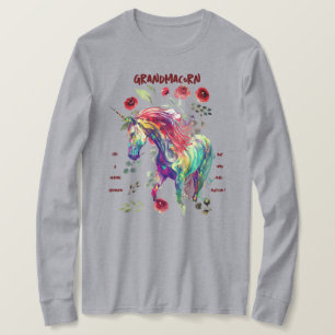 (Grey) Grandma Unicorn T-Shirt