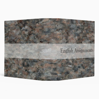 Grey Granite 3 Ring Binder