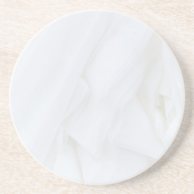 Grey Granite Brown Quartz Stone Natural Drink Coaster (Front)