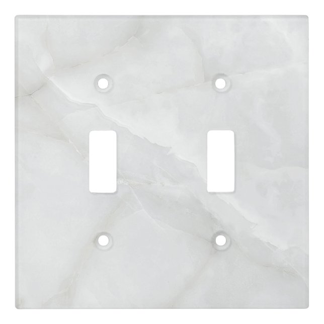 Grey Granite Brown Quartz Stone Natural Light Switch Cover (Front)